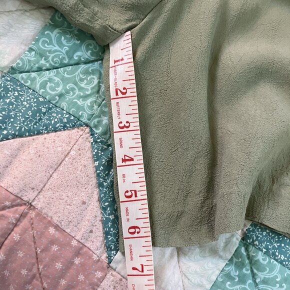 Vintage Joseph Ribkoff Romper Womens Petite Sage Green Bolero Jacket 90s - Picture 15 of 16